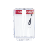 Cubierta Universal Transparente con Sirena, Texto de Incendio en Espa?ol