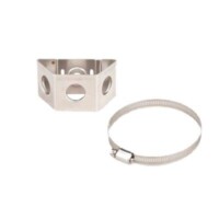 Adaptador de sujetadores de presi?n. Instalación en un tubo con di?metro de 1" a 2". Paquete de 10 piezas