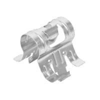 Sujetador de presi?n para cable coaxial de 1/2". Paquete de 10 piezas