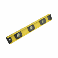 Nivel de aluminio de 14", con gotas horizontales y verticales.