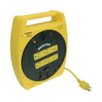 Multicontacto El?ctrico Tipo Carrete con 6 Contactos y 6 metros de Extensi?n / 127 V CA 10 A M?ximo.