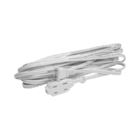 Extensi?n El?ctrica Dom?stica de 3 metros / 127 V CA 8 A M?ximo / Color Blanco.