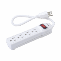 Multicontacto con cable 30 cm. 4 tomas 127 Vca l?nea, tierra, neutro 15 A max.