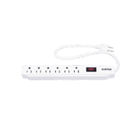 Multicontacto con Supresor de Picos 450 Joules, Voltaje de Entrada: 127 Vca NEMA 5-15P, Con 6 Salidas NEMA 5-15R.