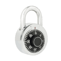 Candado de Combinación / Medida 50 mm/ Nivel de Seguridad 3 / Combinación de Disco / Color Negro.