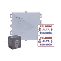 KIT de Energizador de 12,000Volts-.9JOULES/2500 mts lineales de proteccion/Activado por Atenuación de voltaje,Corte de l?nea o Aterrizamiento de la l?nea/Integración a panel de Alarma.