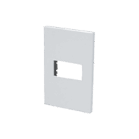 Placa de policarbonato con base de acero para 1 m?dulo 1/3 color blanco.