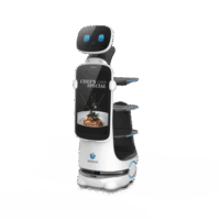 Robot Autonomo para Servicio de Meseros Ubicado por SLAM (Laser) / Mejora el Servicio al Cliente / Soporta 10 Kgs por Charola / Ideal para Restaurantes, Cafeterias, Hospitales, Salones de Eventos, Etc...