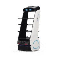 Robot Autonomo para Servicio de Meseros Ubicado por SLAM (Laser) / Mejora el Servicio al Cliente / Soporta 10 Kgs por Charola / Ideal para Restaurantes, Cafeterias, Hospitales, Salones de Eventos, Etc...