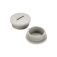 Tap?n roscado de 1/2" para caja cuadrada a prueba de intemperie.