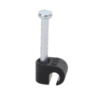 Grapa negra para Fibra ?ptica redonda de 3 mm (100pzs) (3101-00400)