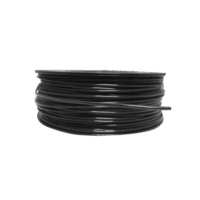 Bobina de 152 Metros de Cable Detector de Calor, Temperatura Fija 185? C, Recubrimiento de Nylon Negro para Aplicaciones en Exterior, con Gu?a Acerada