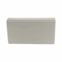 Tapa final en color Marfil de PVC auto extinguible, para canaleta TEK-100-M (5591-18001)