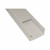 Canaleta con tapa en color Marfil de PVC auto extinguible 100 x 52 x 2500mm (5501-04250)