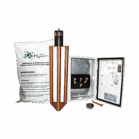 Electrodo de puesta a tierra de 400 A con  Filtro y Compuesto H2Ohm.