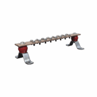 Barra de Uni?n de Cobre de 16 Contactos 2" x 15-1/4" x 1/4" (50.8 x 387.35 x 6.35 mm)