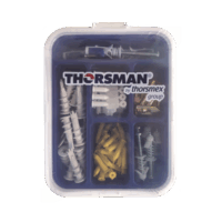 Kit para Sistemas de Fijación en Yeso, Muros Falsos, Tabique hueco, Uso en interiores  (91 piezas)