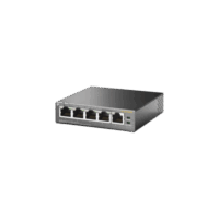 Switch PoE no Administrable de escritorio / 5 puertos 10/100 Mbps / 4 puertos PoE af/at / Presupuesto 67 W / Modo Extensor hasta 250 m / Calidad video prioritaria