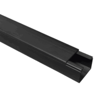 Canaleta TMK 1720 Color Negro con Cinta Adehsiva, 5 Ft. De Largo (1.5 m), Para uso en Exterior con Bajo Voltaje (5201-21362)