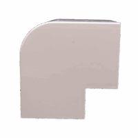 Esquinero Exterior Color Blanco de PVC Auto Axtinguible, Para Canaleta TMK-4577 (5510-02001)