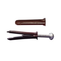 Paquete de 10 taquetes caf? 1 3/4" y 10 tornillos 10mm x 1 3/4" (1104-05002)