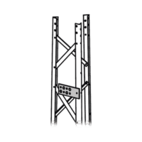 Gu?a Simple para Guiado de Cableado de Comunicación. Compatible con l?nea TITAN. Incluye Tornillo, Tuerca y Arandela.