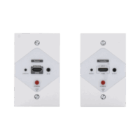 Kit Extensor HDMI en PLACAS DE PARED para distancias de 40 metros / Resolución 1080P @ 60 Hz / Cat 6/6A/ 7 / HDR/ Cero Latencia / Soporta Control Remoto / Placa de pared de 2.74 x 4.49? (tama?o est?ndar de EE.UU.).