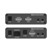Kit Extensor HDMI hasta 700 metros con conexión en Cascada / 4K @ 60 Hz/ 70 metros PTP con Cat 6, 6a y 7 / IPCOLOR / CERO LATENCIA / SIN COMPRIMIR / Salida Loop / IR bidireccional / Puerto S/PDIF / Soporta ARC / Soporta 10 TT-676-Rx.