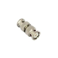 Adaptador tipo barril para 75 Ohm, de conector BNC macho a BNC macho, N?quel/ Oro/ Tefl?n.