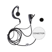 Micr?fono - aud?fono de solapa ajustable al o?do para ICOM IC-F11/ 14/3021/ 3013/ 3103/ 3003/ 1100D/2100D TXEHI TXEHI