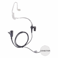 Micr?fono - aud?fono de solapa con tubo ac?stico transparente para KENWOOD PKT23K con tubo ac?stico de PU (grado m?dico) TXEHK04AV2 TXEHK04AV2