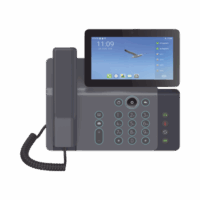 Videotel?fono IP inteligente Insignia, Android 9.0, 20 l?neas SIP, pantalla a color 7" ajustable, Teclado de iluminación configurable, PoE, conferencia local de 10 v?as.