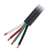 Cable El?ctrico de Uso Rudo 4 Hilos Calibre 18 AWG, Hasta 600 V. Rollo de 100 m.