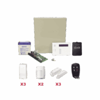 Kit Inalámbrico / Panel VISTA48LA con teclado 6160RF receptor Inalámbrico / 3 contactos 5816 / 2 PIR 5800PIR / 1 Llavero inalambrico Bateria y Transformador