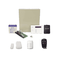 Kit Inalámbrico de panel VISTA48 con teclado 6160RF receptor Inalámbrico, 2 contactos 5800MINI, 1 PIR 5800PIR, 1 Control Remoto 58344, Batería y Transformador