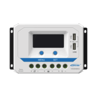 Controlador Solar de Carga PWM 12/24/36/48 V 30 A, Salida USB, con Display