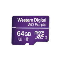 Memoria microSD de 64GB PURPLE, Especializada Para Videovigilancia, 10 VECES MAYOR DURAción, 3 A?OS DE GARANTIA