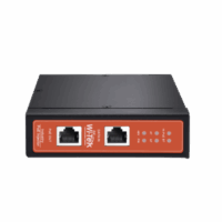 Inyector PoE Industrial / DC entrada 12-57V / PoE salida de Hasta 90W / Carcasa de Metal / Riel DIN / Aplicaciones CCTV