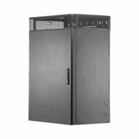 Gabinete de Montaje en Pared TrueEdge?, Con 9 UR para Equipo Activo y 9 UR para Paneles de Parcheo, Fabricado en Acero, Color Negro