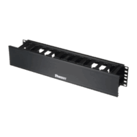 Organizador de Cables Horizontal PatchLink, Sencillo (Solo Frontal), Con Tapa Extendida, Para Rack de 19in, 2UR