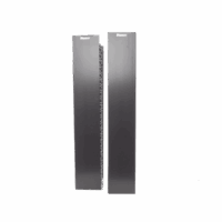 Organizador Vertical NetRunner, Doble (Frontal y Posterior), para Rack Abierto de 45 Unidades, 6.7in de Ancho, Color Negro