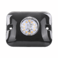 Luz Oculta Ultra Brillante con 12 LED, Color Rojo/Azul