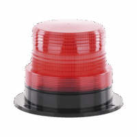 Burbuja Brillante de Larga Vida ?til, con 8 LEDs Color Rojo, Domo Rojo, 110 Vca