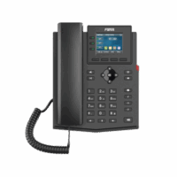 Tel?fono IP empresarial para 4 l?neas SIP con pantalla LCD de 2.4 pulgadas a color, Opus y conferencia de 3 v?as, PoE.