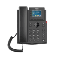 Tel?fono IP Wi-Fi empresarial para 4 l?neas SIP con pantalla LCD de 2.4 pulgadas a color, Opus y conferencia de 3 v?as, PoE.