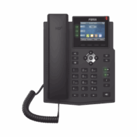 Tel?fono IP Empresarial con Est?ndares Europeos, 6 lineas SIP con pantalla LCD a color, puertos Gigabit, IPv6, Opus y conferencia de 3 v?as, PoE/DC