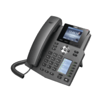 Tel?fono IP empresarial para 4 l?neas SIP con 2 pantallas LCD, 6 teclas BLF/DSS, conferencia de 3 v?as, PoE