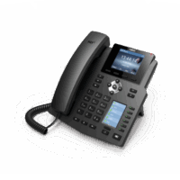 Tel?fono IP empresarial para 4 L?neas SIP con 2 pantallas LCD, 6 teclas BLF/DSS, puertos Gigabit y conferencia de 3 v?as, PoE