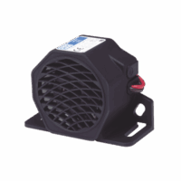 Alarma de reversa vehicular, 12-24 Vcc, 107 dBA