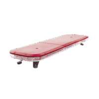 Barra de luces LED de 47" con 86 LED de alta potencia, color rojo, ideal para equipar ambulancias y unidades de bomberos